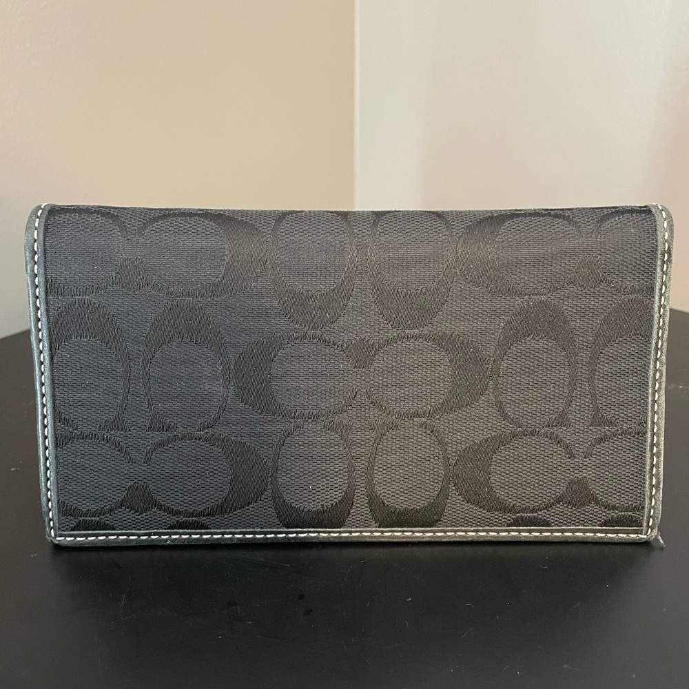 Authentic COACH checkbook holder